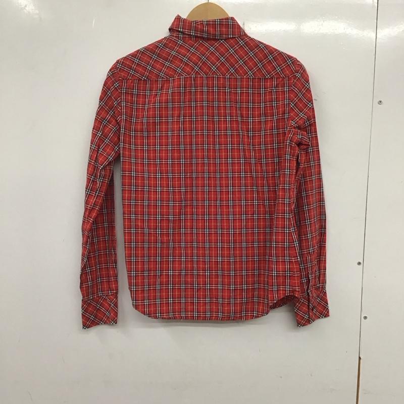 バーバリー BURBERRY シャツ、ブラウス 長袖 FEF03-213 チェック 38 チェック 赤 / レッド /  レディース USED 古着 中古 10133728