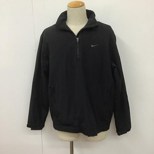 ナイキ NIKE ジャケット、上着 ジャンパー、ブルゾン プルオーバージャケット 長袖カットソー スポーツウェア アウター ゴルフ 00s M ロゴ、文字 黒 / ブラック /  メンズ USED 古着 中古 10108632