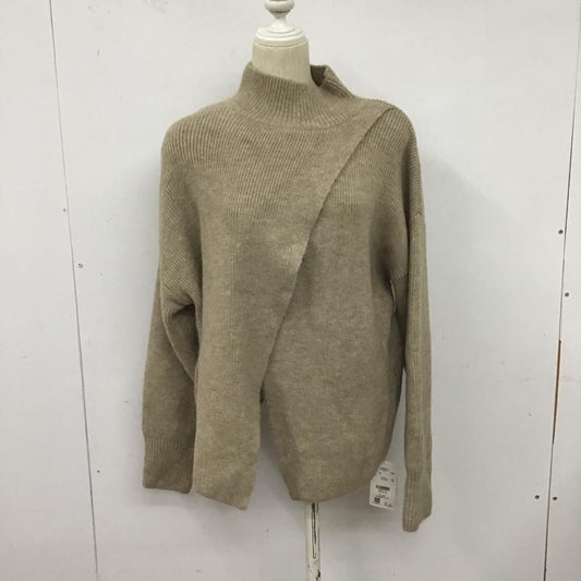ローリーズファーム LOWRYS FARM ニット、セーター 長袖 ２WAYカサネスリット FREE 無地 ベージュ / ベージュ /  レディース USED 古着 中古 10128455