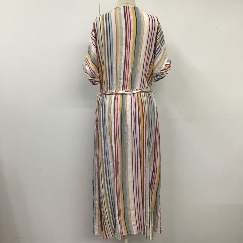 ザラ ZARA ワンピース ロングスカート L ストライプ マルチカラー / マルチカラー /  レディース USED 古着 中古 10121424