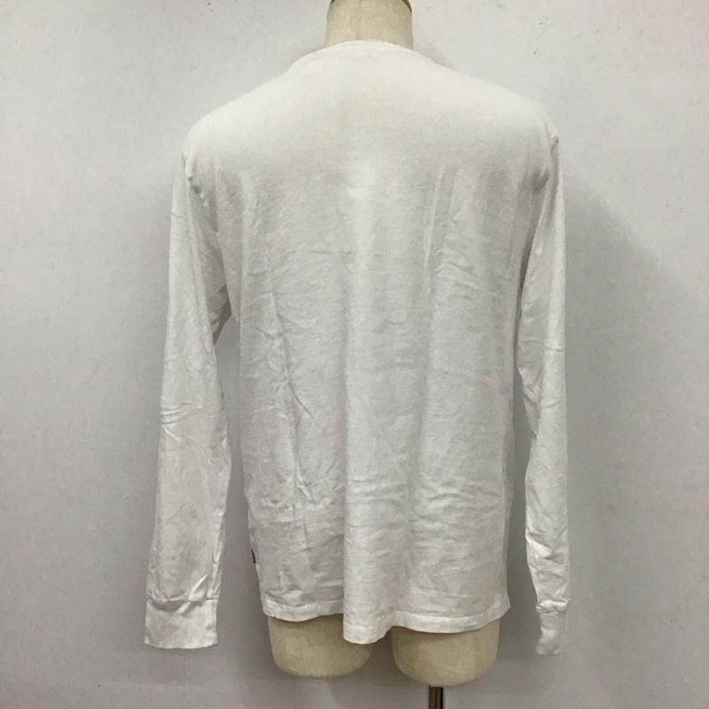 リーバイス Levi s Tシャツ 長袖 ロンT クルーネック カラフルロゴ L プリント 白 / ホワイト /  メンズ USED 古着 中古 10122982