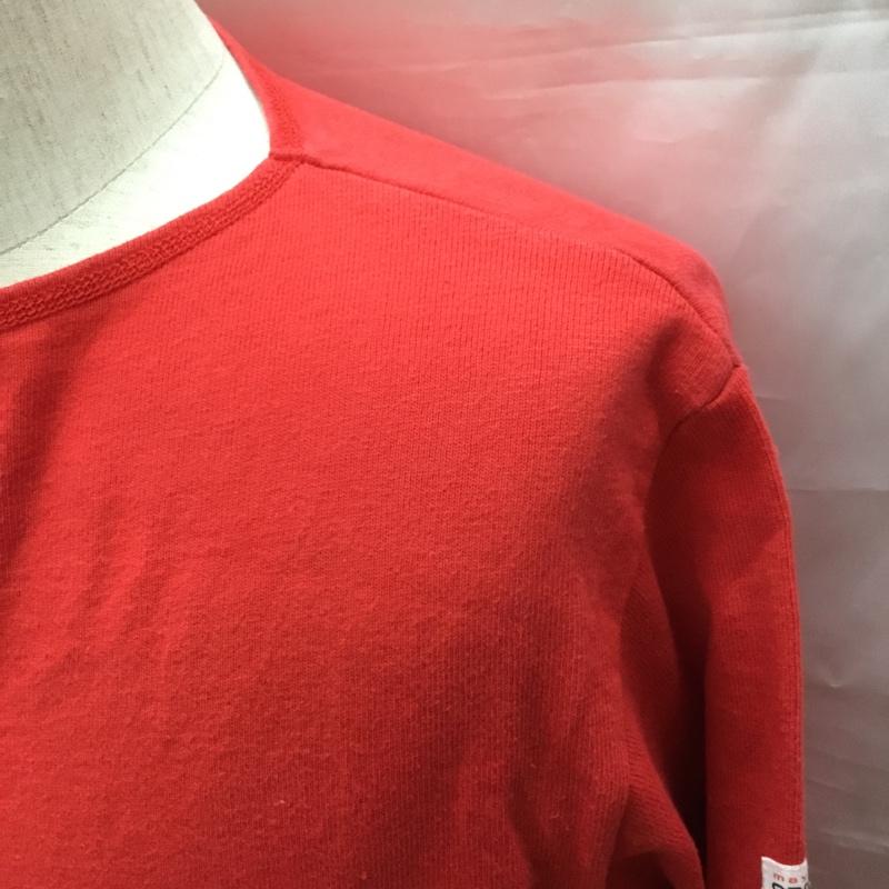 メイヨ スプルース MAYO SPRUCE カットソー 長袖 長袖カットソー クルーネックカットソー ロングスリーブカットソー M 無地 赤 / レッド /  メンズ USED 古着 中古 10118628