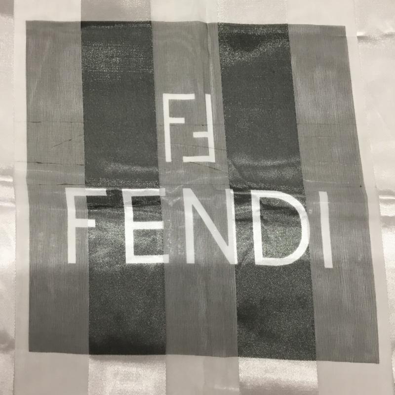 フェンディ FENDI ファッション小物 スカーフ、ポケットチーフ 大判スカーフ チューリップ ロゴ、文字 マルチカラー / マルチカラー /  レディース USED 古着 中古 10113749