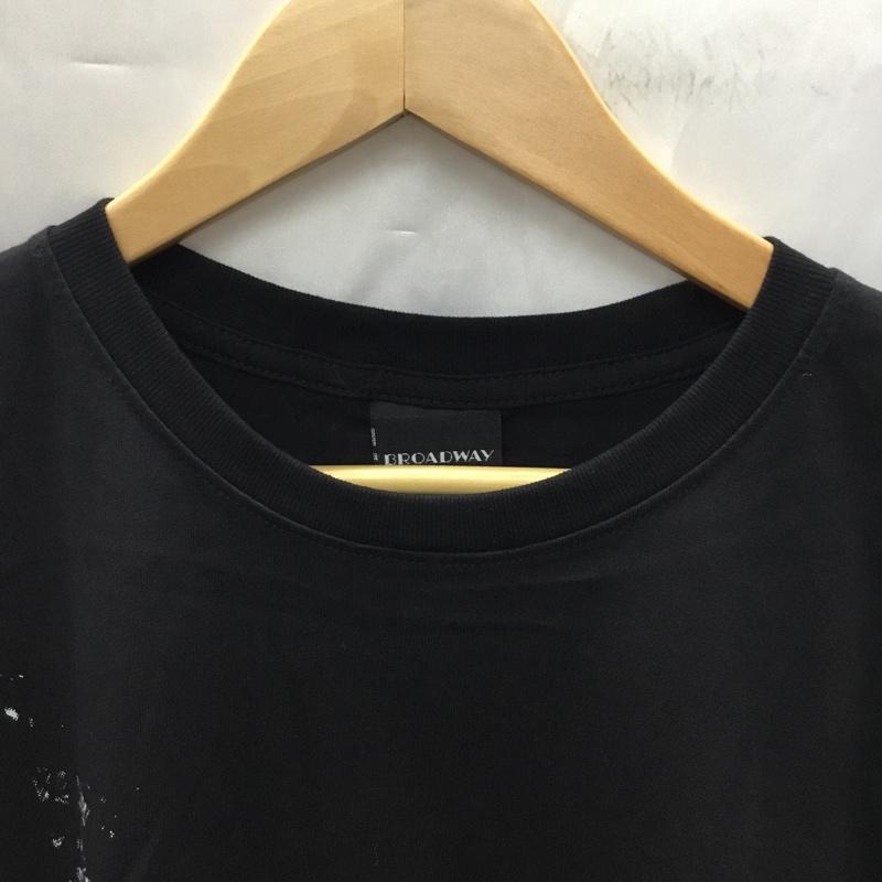 古着 USED Tシャツ 半袖 半袖カットソー プリントTシャツ クルーネックカットソー L プリント 黒 / ブラック /  メンズ USED 古着 中古 10108366