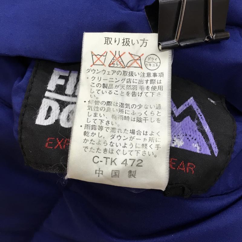 ファーストダウン FIRST DOWN ジャケット、上着 ダウンジャケット FD-74255 リバーシブル　ダウンジャケット M ロゴ、文字 黒 / ブラック / X 青 / ブルー /  メンズ USED 古着 中古 10138298