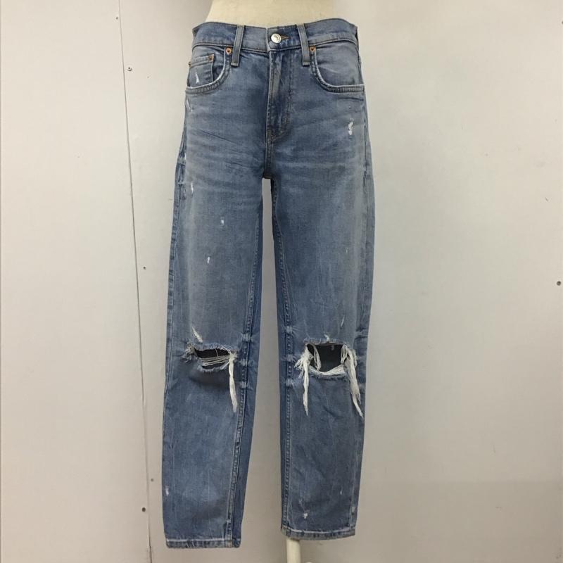 ザラウーマン ZARA WOMAN パンツ デニム、ジーンズ デニムパンツ スリムパンツ ストレッチパンツ ジーンズ 36 無地 インディゴ / インディゴ /  レディース USED 古着 中古 10110458