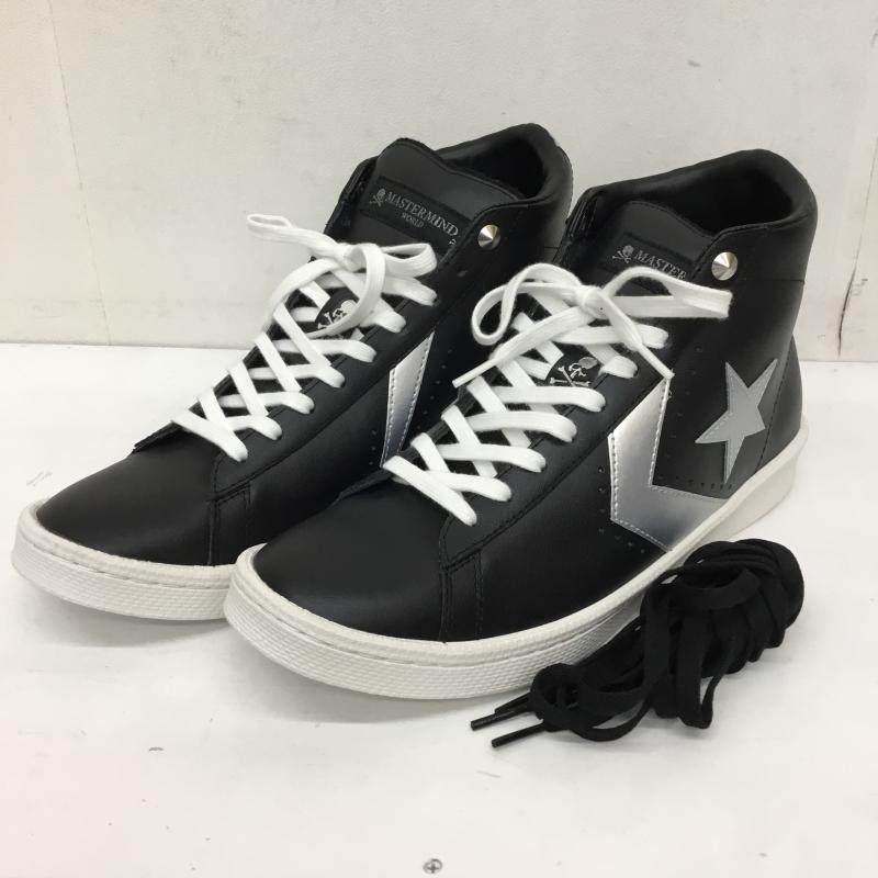 コンバース CONVERSE スニーカー スニーカー 34200960 PRO LEATHER HI MASTERMINDコラボ 28.0cm ロゴ、文字 黒 / ブラック / X 銀 / シルバー /  メンズ USED 古着 中古 10143892