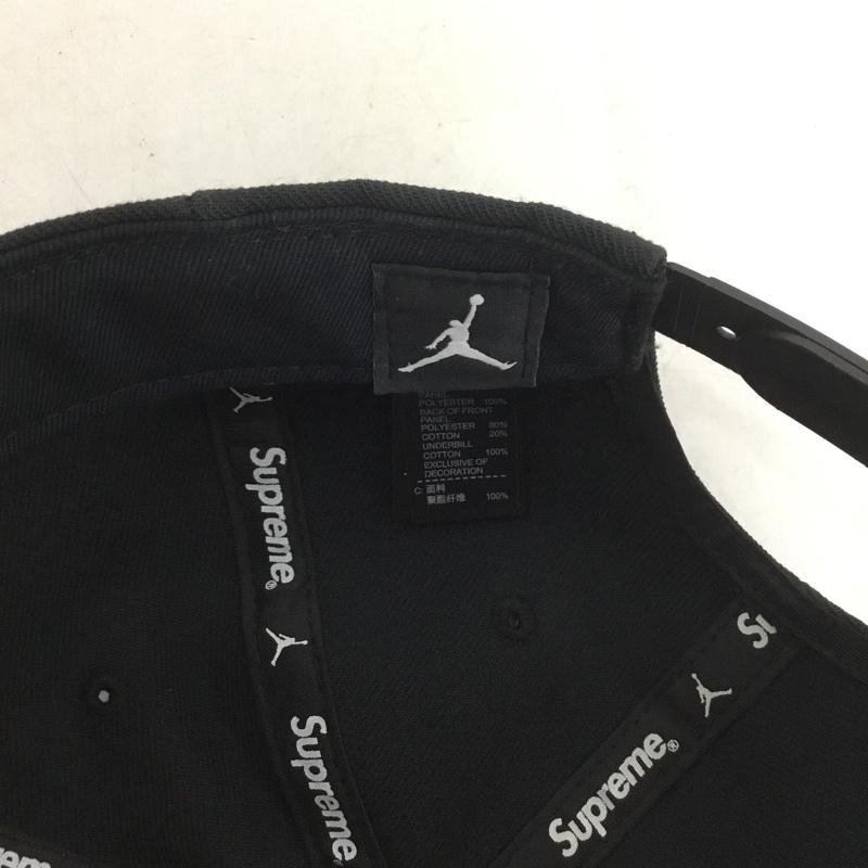 シュプリーム Supreme 帽子 キャップ 799706-010 JORDAN 6-Panel cap 15AW ロゴ、文字 黒 / ブラック /  メンズ USED 古着 中古 10142839
