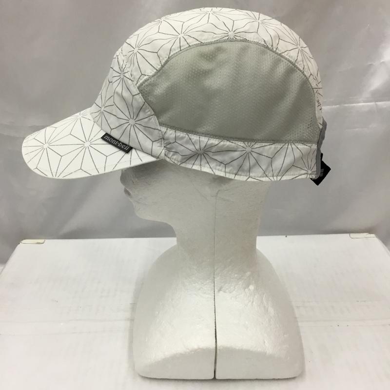 モンベル mont-bell 帽子 キャップ 1118653 リフレックキャップ 総柄 白 / ホワイト /  メンズ USED 古着 中古 10105745