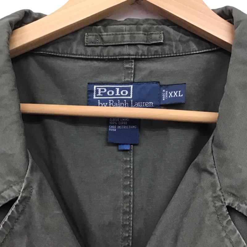 ポロバイラルフローレン Polo by RALPH LAUREN ジャケット、上着 ジャンパー、ブルゾン カジュアルジャケット アウター カラージャケット XXL 無地 カーキ / カーキ /  メンズ USED 古着 中古 10148267