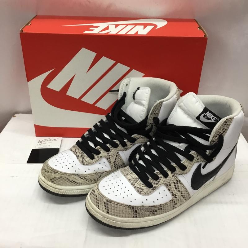 ナイキ NIKE スニーカー スニーカー FB1318-100 TERMINATOR HIGH 28cm 箱有 スネーク 28.0cm ロゴ、文字 白 / ホワイト / X 黒 / ブラック / X ベージュ / ベージュ /  メンズ USED 古着 中古 10107571