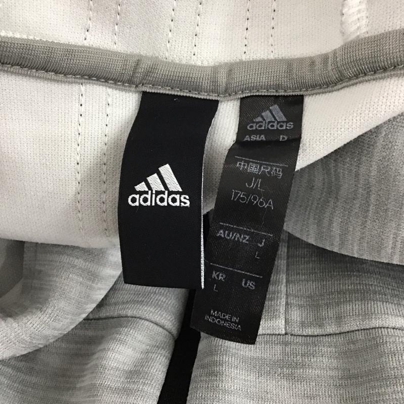 アディダス adidas パーカー 長袖 ED1946 ジップアップ パーカー L 無地 灰 / グレー /  メンズ USED 古着 中古 10106238