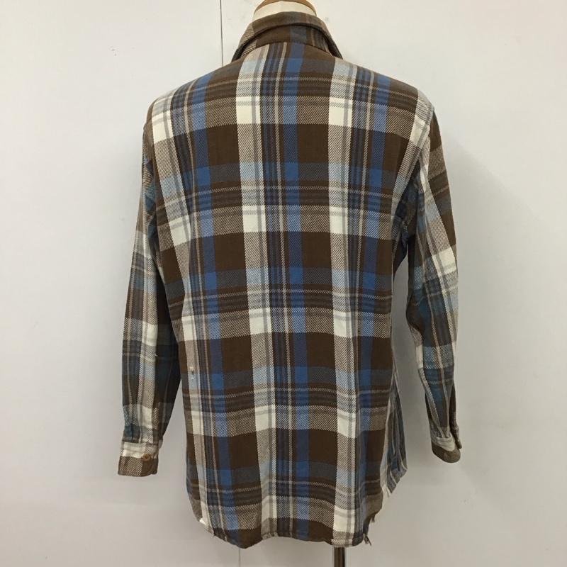 ビックマック BIGMAC シャツ、ブラウス 長袖 長袖シャツ カラーシャツ ポケットシャツ 長袖カットソー チェックシャツ 80s ポルトガル製 L チェック マルチカラー / マルチカラー /  メンズ USED 古着 中古 10119914