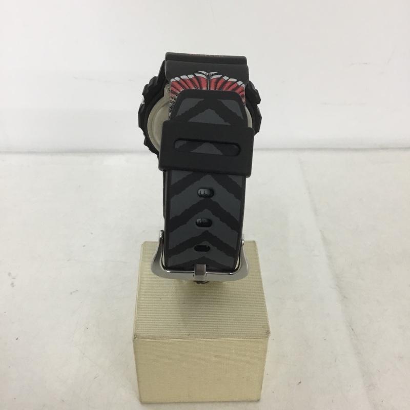 ジーショック G-SHOCK 腕時計 デジタル DW-5600KH Kelvin Hoefler Powell Peralta トリプルコラボレーション ロゴ、文字 黒 / ブラック / X 赤 / レッド /  メンズ USED 古着 中古 10140618