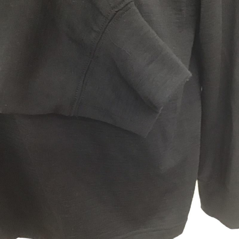 ラッピンノット WRAPINKNOT カットソー 長袖 長袖カットソー クルーネックカットソー ロングスリーブカットソー 3 無地 黒 / ブラック /  メンズ USED 古着 中古 10112824