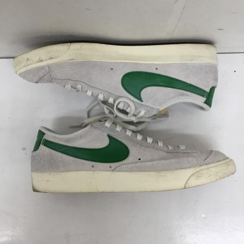 ナイキ NIKE スニーカー スニーカー HF3158-101 Blazer Low  77 Premium 28.0cm ロゴ、文字 灰 / グレー / X 緑 / グリーン /  メンズ USED 古着 中古 10144469