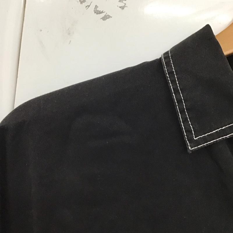 ジーナシス JEANASIS シャツ、ブラウス 長袖 長袖シャツ 無地シャツ カラーシャツ FREE 無地 黒 / ブラック /  レディース USED 古着 中古 10128753