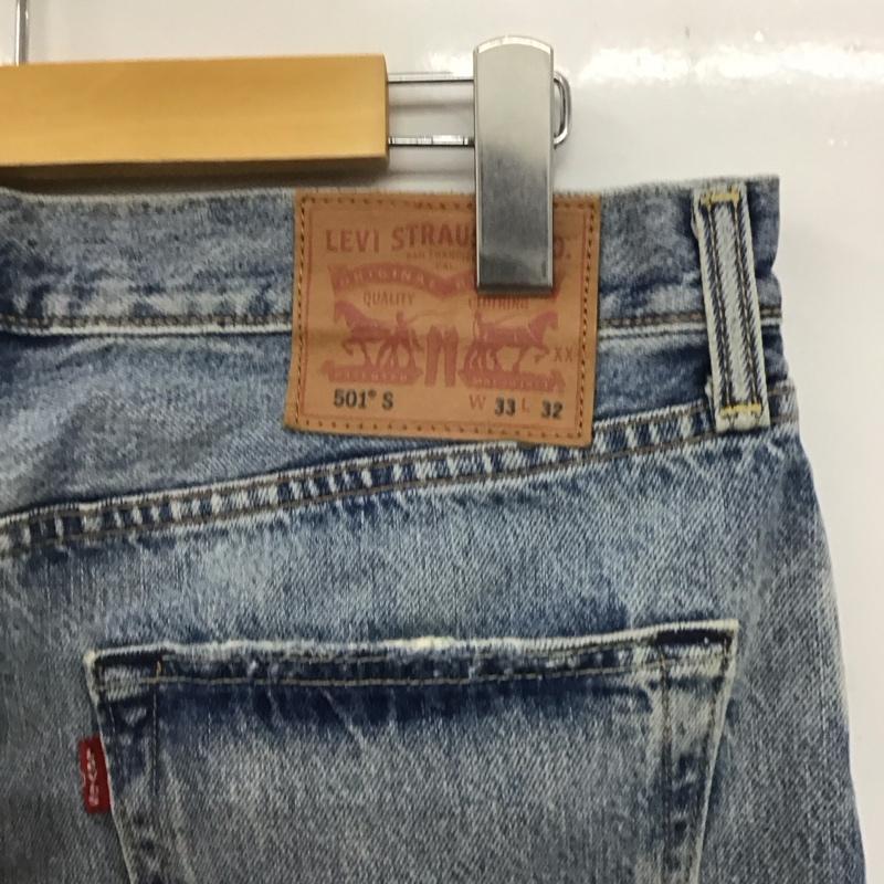 リーバイス Levi s パンツ デニム、ジーンズ 33インチ 無地 水色 / ライトブルー /  メンズ USED 古着 中古 10146824