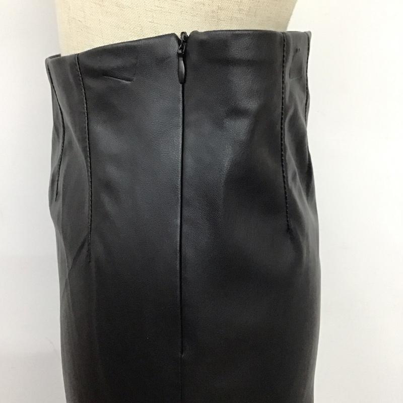 ザラ ZARA パンツ デニム、ジーンズ フェイクレザーパンツ スリムパンツ ストレッチパンツ S 無地 黒 / ブラック /  レディース USED 古着 中古 10118534