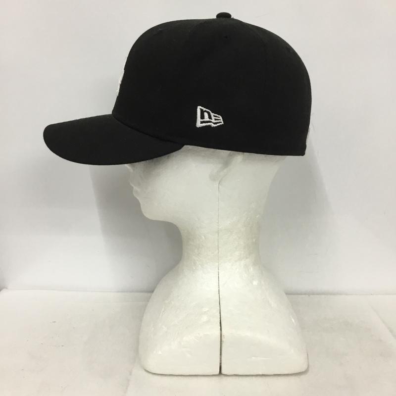 ニューエラ NEW ERA 帽子 キャップ LA ロサンゼルス ドジャース メジャーリーグ 59FIFTY ロゴ、文字 黒 / ブラック /  メンズ USED 古着 中古 10138029