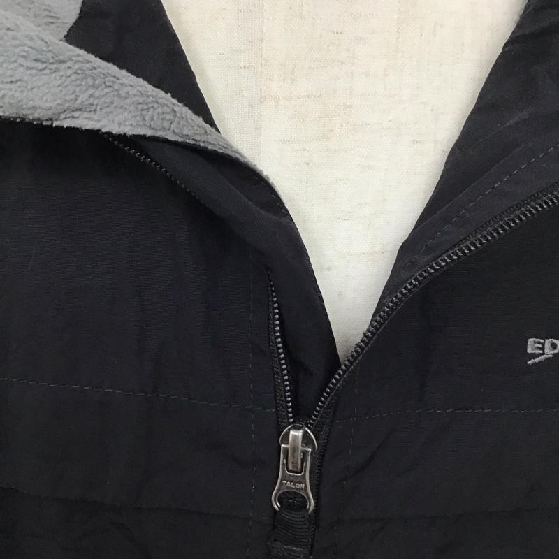 エディーバウアー Eddie Bauer ジャケット、上着 ジャンパー、ブルゾン ジップアップジャケット ジャンパー ジャケット カジュアルジャケット アウター L ロゴ、文字 黒 / ブラック /  メンズ USED 古着 中古 10113743