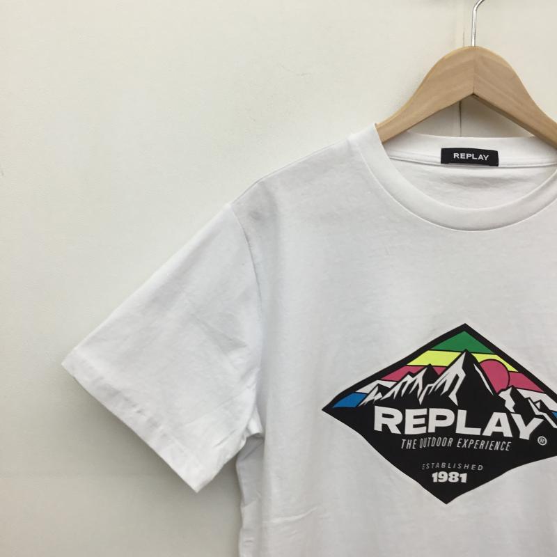 リプレイ REPLAY Tシャツ 半袖 REPLAY Tシャツ　M6299.000.22662G L プリント 白 / ホワイト /  メンズ USED 古着 中古 10127621