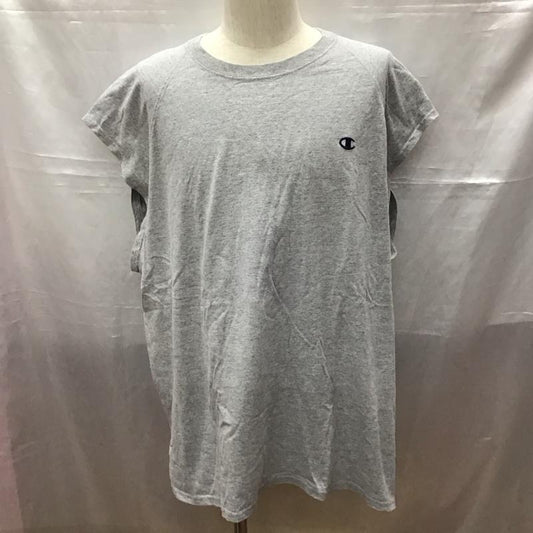 チャンピオン Champion タンクトップ タンクトップ タンクトップ ノースリーブカットソー クルーネックカットソー ロゴ、文字 灰 / グレー /  メンズ USED 古着 中古 10113573
