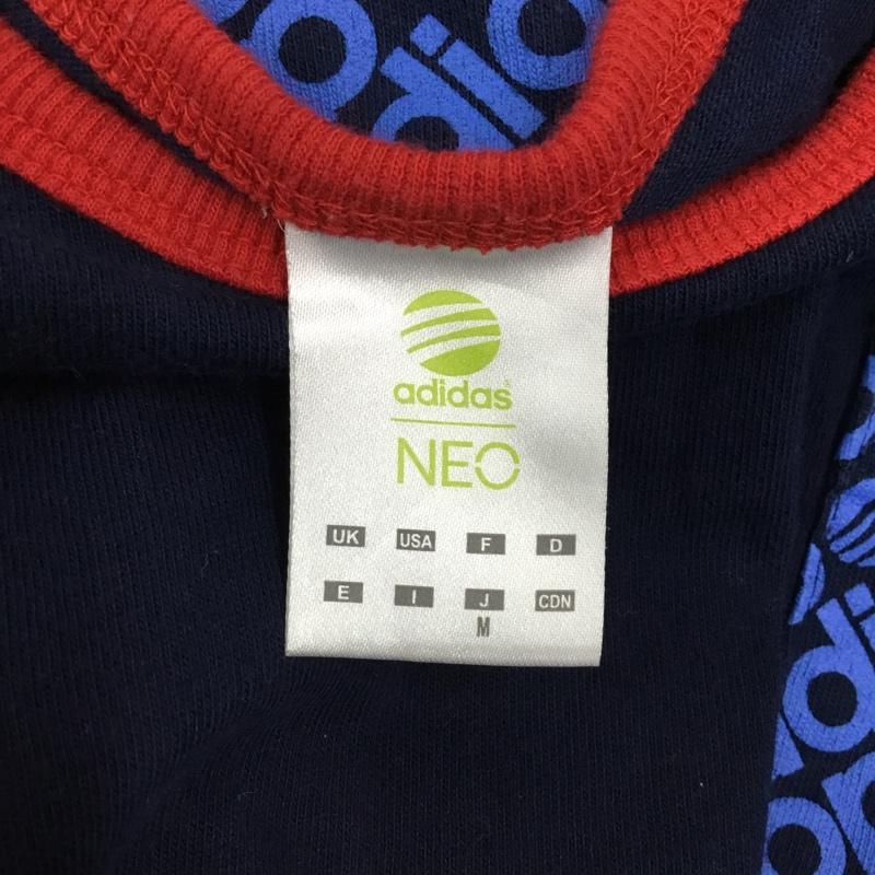 アディダス adidas Tシャツ 半袖 M ロゴ、文字 紺 / ネイビー /  メンズ USED 古着 中古 10110688