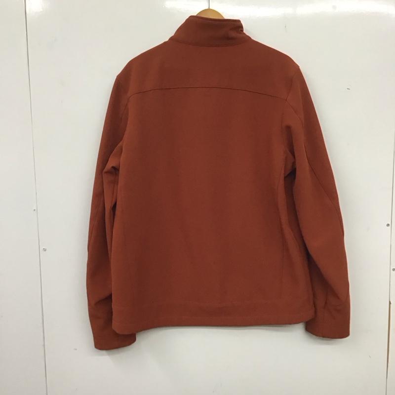 エルエルビーン L.L.Bean ジャケット、上着 ジャケット、ブレザー ジップアップジャケット フリースジャケット アウター スタンドカラー M ロゴ、文字 橙 / オレンジ /  メンズ USED 古着 中古 10136228