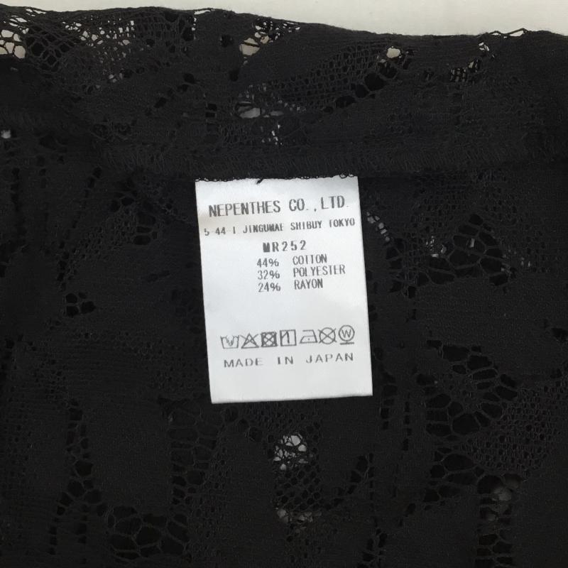 ニードルス Needles シャツ、ブラウス 半袖 Needles Cabana shirt MR252 M レース柄 黒 / ブラック /  メンズ USED 古着 中古 10127165