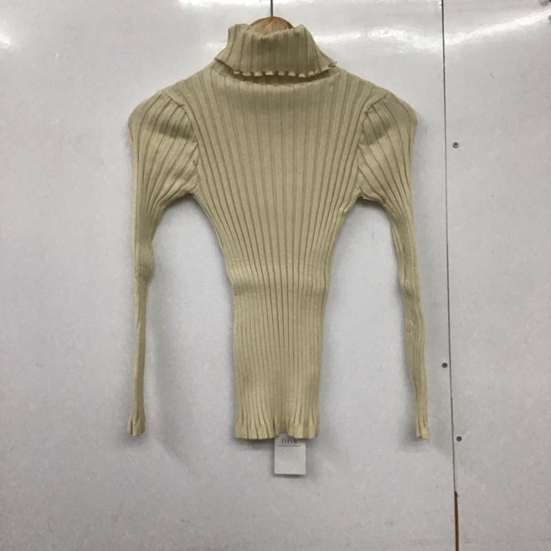 フィフス fifth カットソー 長袖 M 無地 ベージュ / ベージュ /  レディース USED 古着 中古 10140745