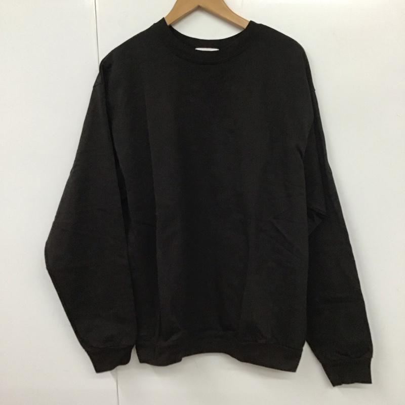 アッシュ H カットソー 長袖 長袖カットソー 無地カットソー クルーネック L 無地 黒 / ブラック /  メンズ USED 古着 中古 10130980