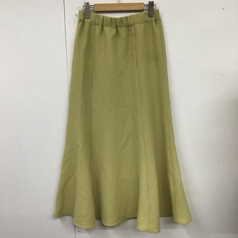 ローリーズファーム LOWRYS FARM スカート ロングスカート M 無地 薄緑 / ライトグリーン /  レディース USED 古着 中古 10123443