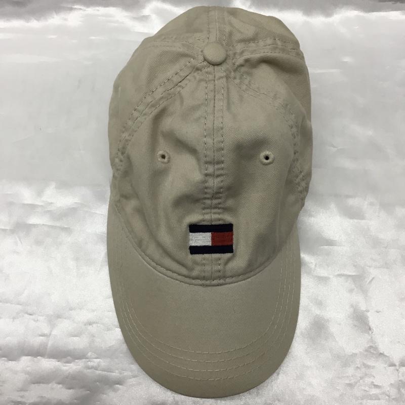 トミーヒルフィガー TOMMY HILFIGER 帽子 キャップ コットン C887869616 ワンポイント ベージュ / ベージュ /  メンズ USED 古着 中古 10120008