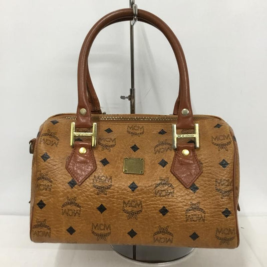 エムシーエム MCM ハンドバッグ ハンドバッグ ミニボストン 総柄 茶 / ブラウン /  レディース USED 古着 中古 10129103