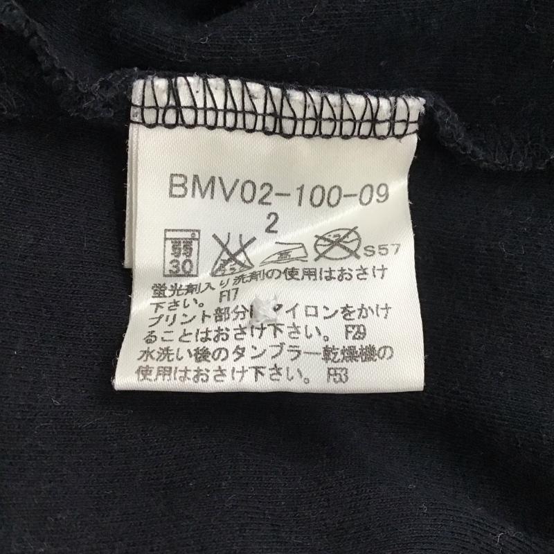 バーバリーブラックレーベル BURBERRY BLACK LABEL カットソー 半袖 半袖カットソー ヘンリーネックカットソー 2 ロゴ、文字 紺 / ネイビー /  メンズ USED 古着 中古 10130130