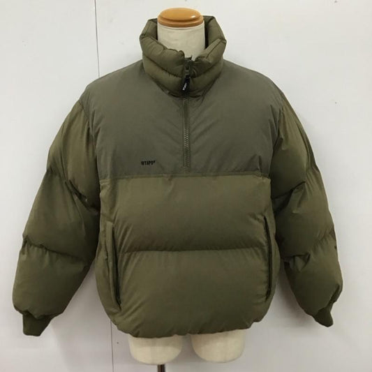 ダブルタップス WTAPS ジャケット、上着 ジャケット、ブレザー 232brdt-jkm06 23AW TTLPULLOVERJACKET ハーフジップ プルオーバー 中綿ジャケット 2 ロゴ、文字 カーキ / カーキ /  メンズ USED 古着 中古 10119120