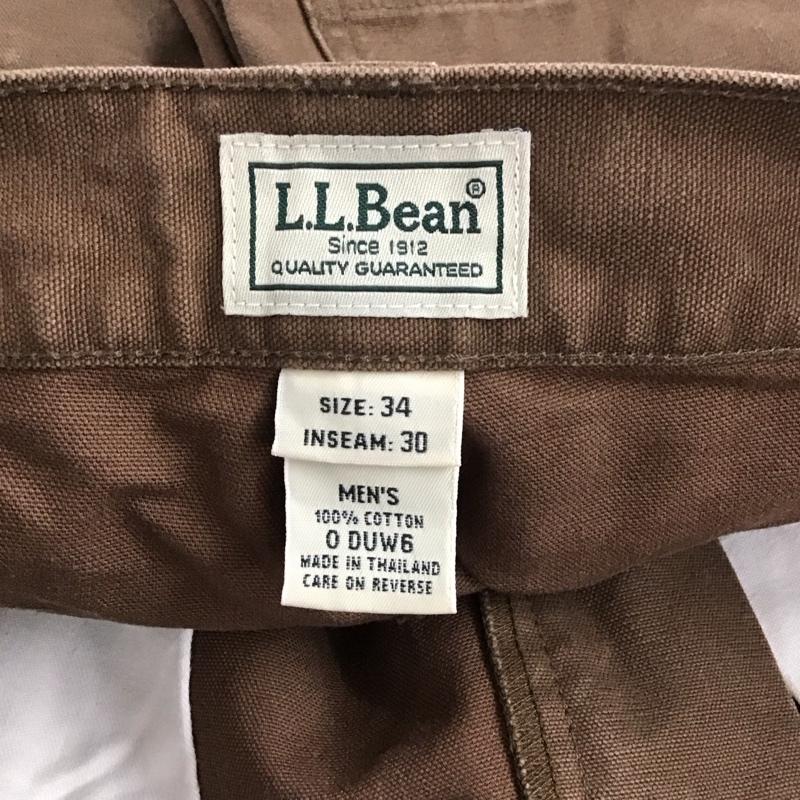 エルエルビーン L.L.Bean パンツ デニム、ジーンズ デニム 34インチ 無地 茶 / ブラウン /  メンズ USED 古着 中古 10136583