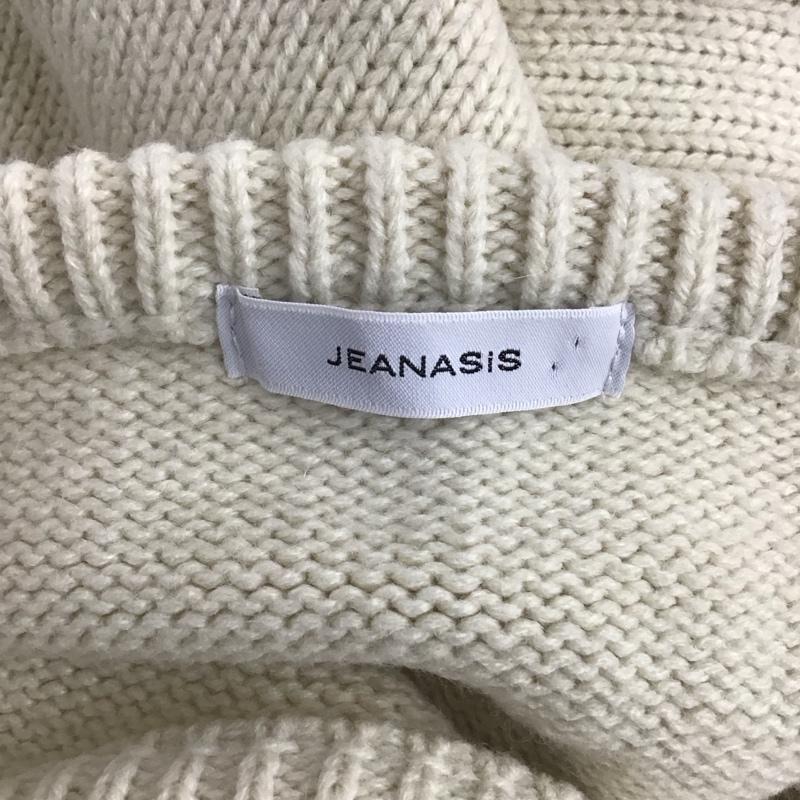 ジーナシス JEANASIS ニット、セーター 長袖 JS062781AD モップスリーブニット FREE 無地 オフホワイト / オフホワイト /  レディース USED 古着 中古 10124041