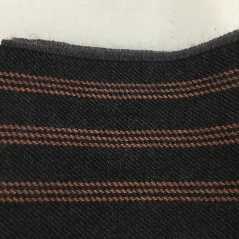 ビームス BEAMS マフラー マフラー フリンジ ストライプ 黒 / ブラック / X 橙 / オレンジ /  メンズ USED 古着 中古 10130580