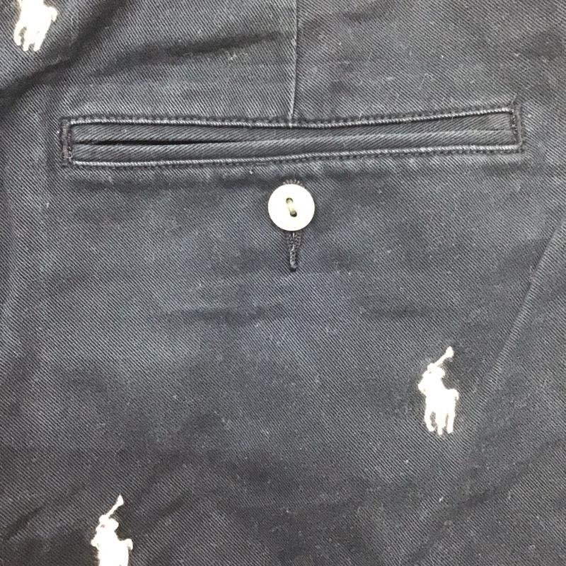 ポロラルフローレン POLO RALPH LAUREN パンツ ショートパンツ 34 刺繍 紺 / ネイビー /  メンズ USED 古着 中古 10107905