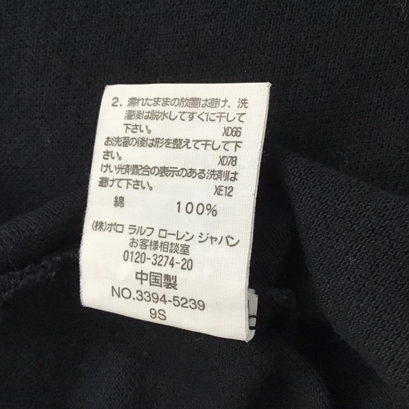 ポロバイラルフローレン Polo by RALPH LAUREN ポロシャツ 半袖 半袖ポロシャツ 半袖カットソー カラーシャツ ロゴ、文字 黒 / ブラック /  ボーイズ USED 古着 中古 10131270