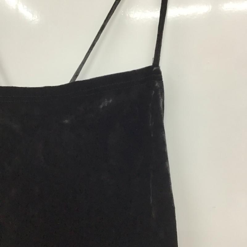 ローリーズファーム LOWRYS FARM ワンピース ロングスカート ロングワンピース ノースリーブワンピース タイトスカート FREE 無地 黒 / ブラック /  レディース USED 古着 中古 10142072