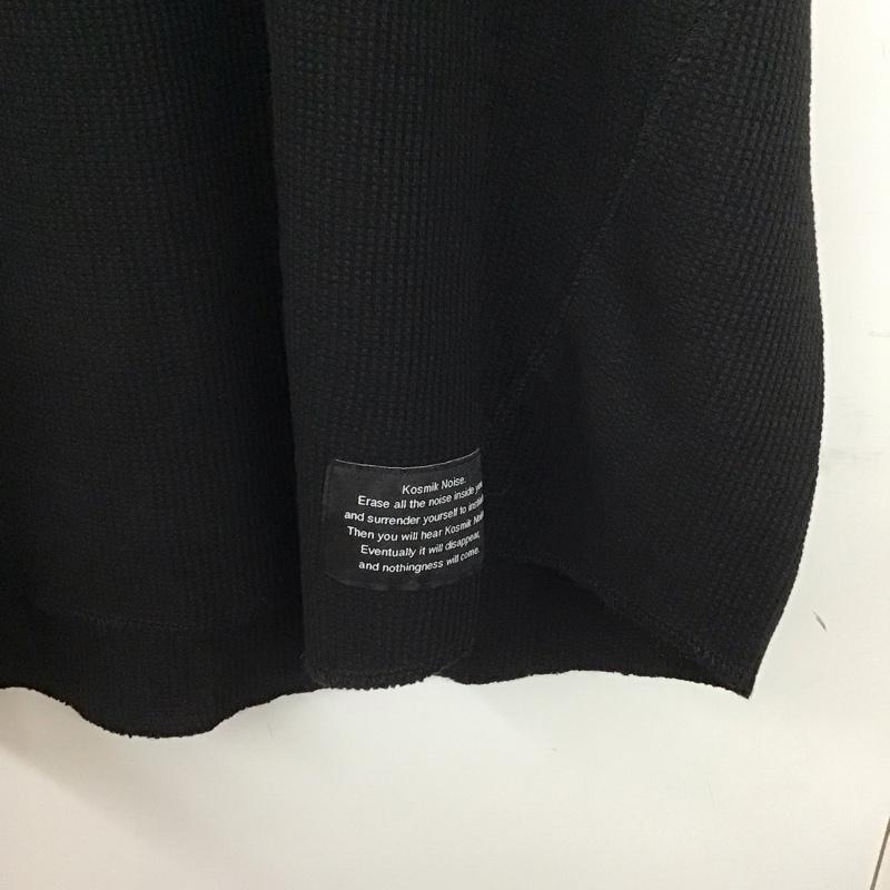 ジーユー GU カットソー 半袖 341-351035 ドライワッフルTシャツ 半袖カットソー XL 無地 黒 / ブラック /  メンズ USED 古着 中古 10132358