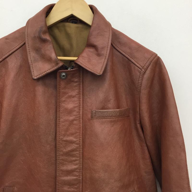 アヴィレックス AVIREX ジャケット、上着 レザージャケット L 無地 茶 / ブラウン /  メンズ USED 古着 中古 10139250