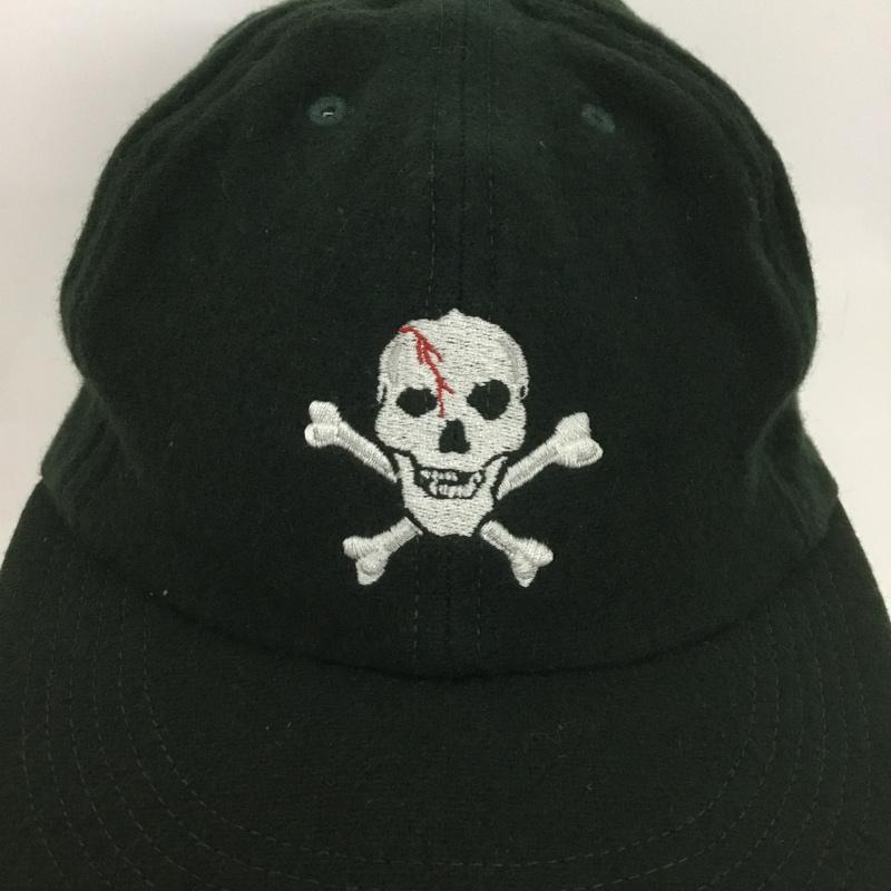 アカプルコゴールド ACAPULCO GOLD 帽子 キャップ USA製 ドクロ 刺繍 緑 / グリーン /  メンズ USED 古着 中古 10136962