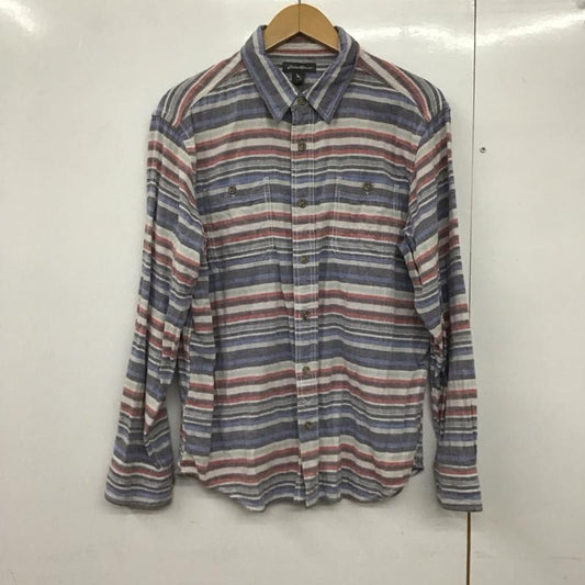 エディーバウアー Eddie Bauer シャツ、ブラウス 長袖 M ボーダー柄 マルチカラー / マルチカラー /  メンズ USED 古着 中古 10141190