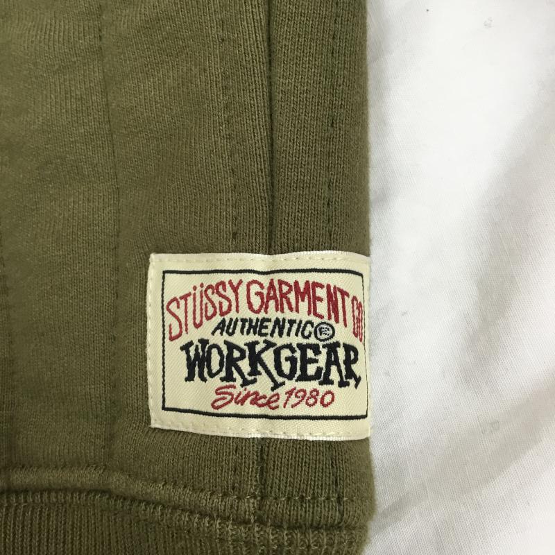 ステューシー STUSSY パーカー 長袖 ジップパーカー　VERTICAL　QUILTED　ZIP　HOODIE M ロゴ、文字 緑 / グリーン /  メンズ USED 古着 中古 10122739