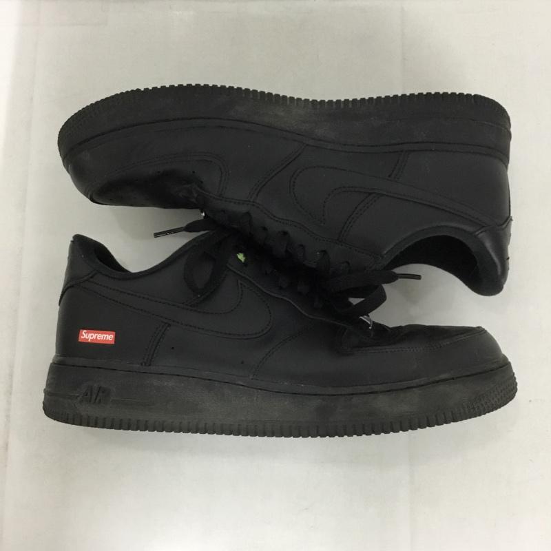 シュプリーム Supreme スニーカー スニーカー CU9225-001 AIR FORCE 1 LOW NIKE 28cm 箱有 28.0cm ロゴ、文字 黒 / ブラック /  メンズ USED 古着 中古 10145134