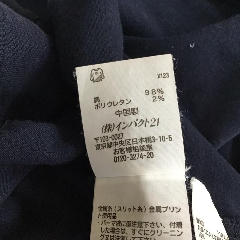 ポロジーンズカンパニー POLO JEANS COMPANY ポロシャツ 半袖 ,半袖ポロシャツ 半袖カットソー カラーシャツ M ロゴ、文字 紺 / ネイビー /  レディース USED 古着 中古 10115919